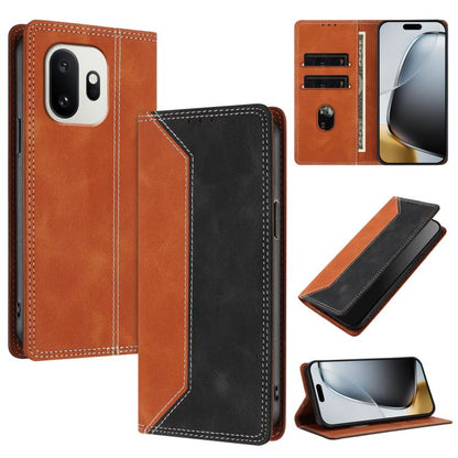 Skin Feel Two-tone RFID Blocking Vegan Leather Phone Case, For OnePlus Ace 6 Ultra, For OnePlus Nord 6, For OnePlus 15T