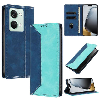 Skin Feel Two-tone RFID Blocking Vegan Leather Phone Case, For OnePlus Nord CE 3 Lite / Nord N30, For OnePlus Ace 2V / Nord 3, For OnePlus 11R