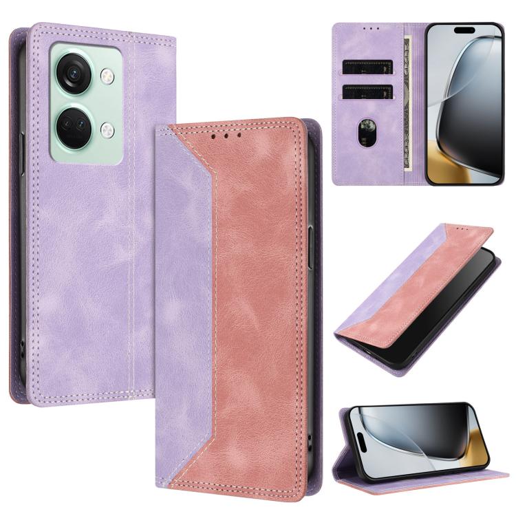 Skin Feel Two-tone RFID Blocking Vegan Leather Phone Case, For OnePlus Nord CE 3 Lite / Nord N30, For OnePlus Ace 2V / Nord 3, For OnePlus 11R
