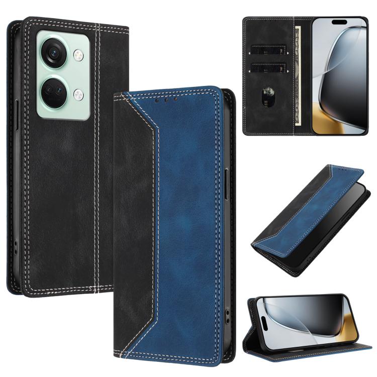 Skin Feel Two-tone RFID Blocking Vegan Leather Phone Case, For OnePlus Nord CE 3 Lite / Nord N30, For OnePlus Ace 2V / Nord 3, For OnePlus 11R