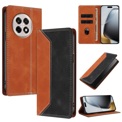 Skin Feel Two-tone RFID Blocking Vegan Leather Phone Case, For OnePlus Ace 5 / Ace 5 Pro / 13R 5G, For OnePlus 13, For OnePlus Nord 4