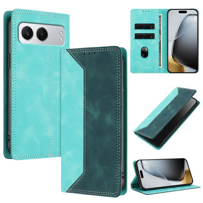 Skin Feel Two-tone RFID Blocking Vegan Leather Phone Case, For OnePlus Ace 5 / Ace 5 Pro / 13R 5G, For OnePlus 13, For OnePlus Nord 4