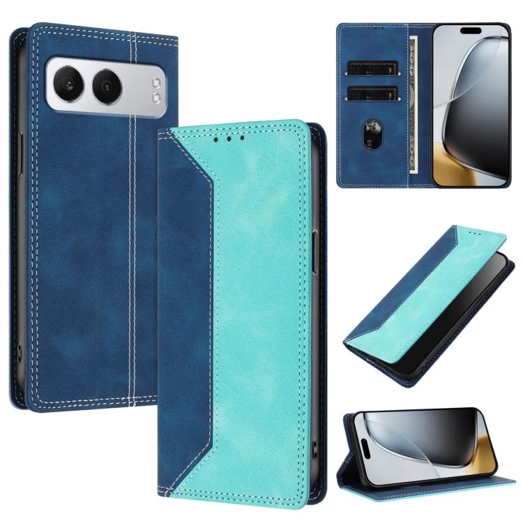 Skin Feel Two-tone RFID Blocking Vegan Leather Phone Case, For OnePlus Ace 5 / Ace 5 Pro / 13R 5G, For OnePlus 13, For OnePlus Nord 4