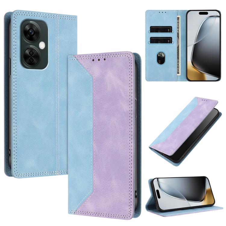 Skin Feel Two-tone RFID Blocking Vegan Leather Phone Case, For OnePlus Nord CE 3 Lite / Nord N30, For OnePlus Ace 2V / Nord 3, For OnePlus 11R