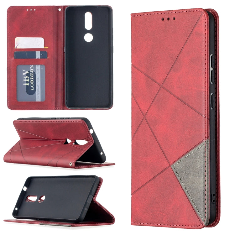 Rhombus Texture Horizontal Flip Magnetic Leather Case with Holder & Card Slots, For Nokia 2.4, For Nokia 3.4, For Xiaomi Mi 10T / 10 Pro 5G, For Xiaomi Mi 10T Lite 5G