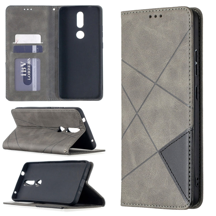 Rhombus Texture Horizontal Flip Magnetic Leather Case with Holder & Card Slots, For Nokia 2.4, For Nokia 3.4, For Xiaomi Mi 10T / 10 Pro 5G, For Xiaomi Mi 10T Lite 5G