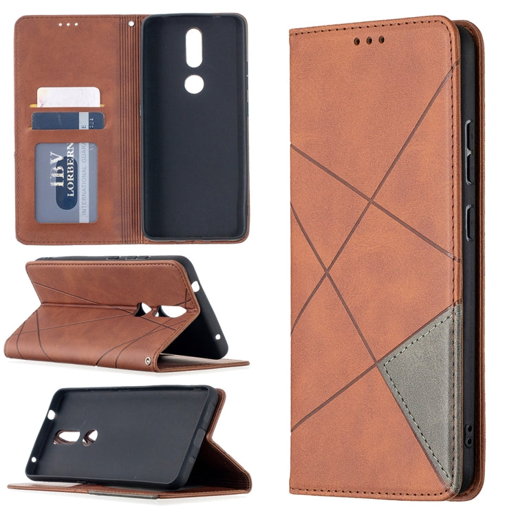 Rhombus Texture Horizontal Flip Magnetic Leather Case with Holder & Card Slots, For Nokia 2.4, For Nokia 3.4, For Xiaomi Mi 10T / 10 Pro 5G, For Xiaomi Mi 10T Lite 5G