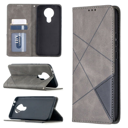Rhombus Texture Horizontal Flip Magnetic Leather Case with Holder & Card Slots, For Nokia 2.4, For Nokia 3.4, For Xiaomi Mi 10T / 10 Pro 5G, For Xiaomi Mi 10T Lite 5G