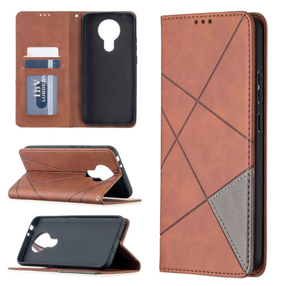 Rhombus Texture Horizontal Flip Magnetic Leather Case with Holder & Card Slots, For Nokia 2.4, For Nokia 3.4, For Xiaomi Mi 10T / 10 Pro 5G, For Xiaomi Mi 10T Lite 5G