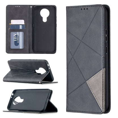 Rhombus Texture Horizontal Flip Magnetic Leather Case with Holder & Card Slots, For Nokia 2.4, For Nokia 3.4, For Xiaomi Mi 10T / 10 Pro 5G, For Xiaomi Mi 10T Lite 5G