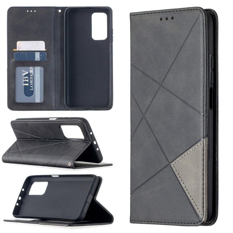 Rhombus Texture Horizontal Flip Magnetic Leather Case with Holder & Card Slots, For Nokia 2.4, For Nokia 3.4, For Xiaomi Mi 10T / 10 Pro 5G, For Xiaomi Mi 10T Lite 5G