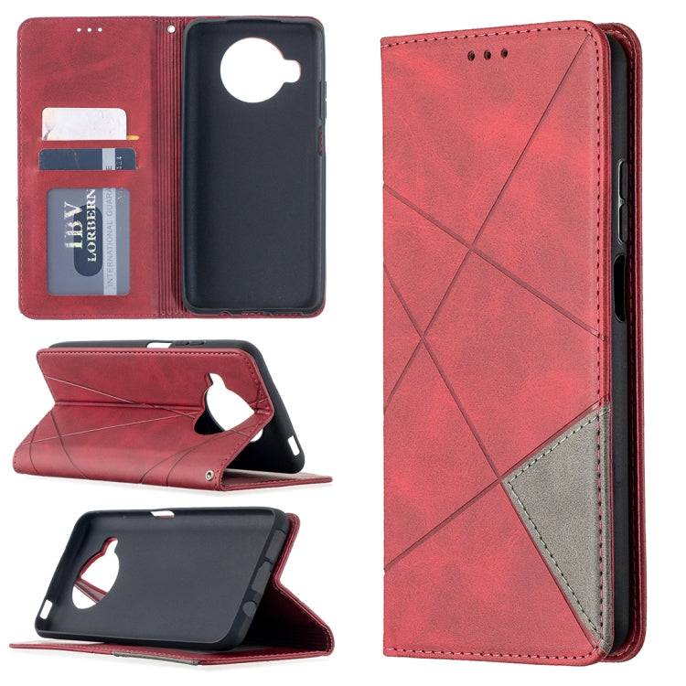Rhombus Texture Horizontal Flip Magnetic Leather Case with Holder & Card Slots, For Nokia 2.4, For Nokia 3.4, For Xiaomi Mi 10T / 10 Pro 5G, For Xiaomi Mi 10T Lite 5G