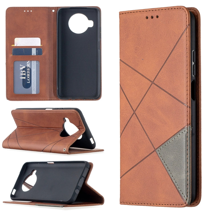 Rhombus Texture Horizontal Flip Magnetic Leather Case with Holder & Card Slots, For Nokia 2.4, For Nokia 3.4, For Xiaomi Mi 10T / 10 Pro 5G, For Xiaomi Mi 10T Lite 5G