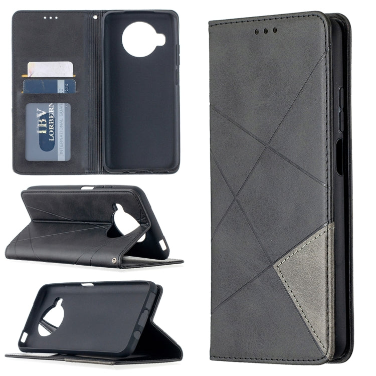 Rhombus Texture Horizontal Flip Magnetic Leather Case with Holder & Card Slots, For Nokia 2.4, For Nokia 3.4, For Xiaomi Mi 10T / 10 Pro 5G, For Xiaomi Mi 10T Lite 5G