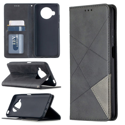 Rhombus Texture Horizontal Flip Magnetic Leather Case with Holder & Card Slots, For Nokia 2.4, For Nokia 3.4, For Xiaomi Mi 10T / 10 Pro 5G, For Xiaomi Mi 10T Lite 5G