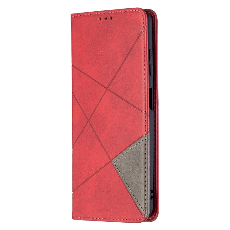 Rhombus Texture Horizontal Flip Magnetic Leather Case with Holder & Card Slots, For Xiaomi Mi Poco X3