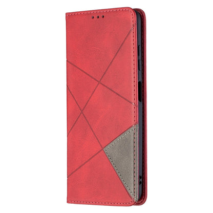 Rhombus Texture Horizontal Flip Magnetic Leather Case with Holder & Card Slots, For Xiaomi Mi Poco X3