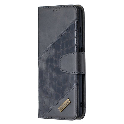 Matching Color Crocodile Texture Horizontal Flip PU Leather Case with Wallet & Holder & Card Slots, For Xiaomi Mi Poco X3