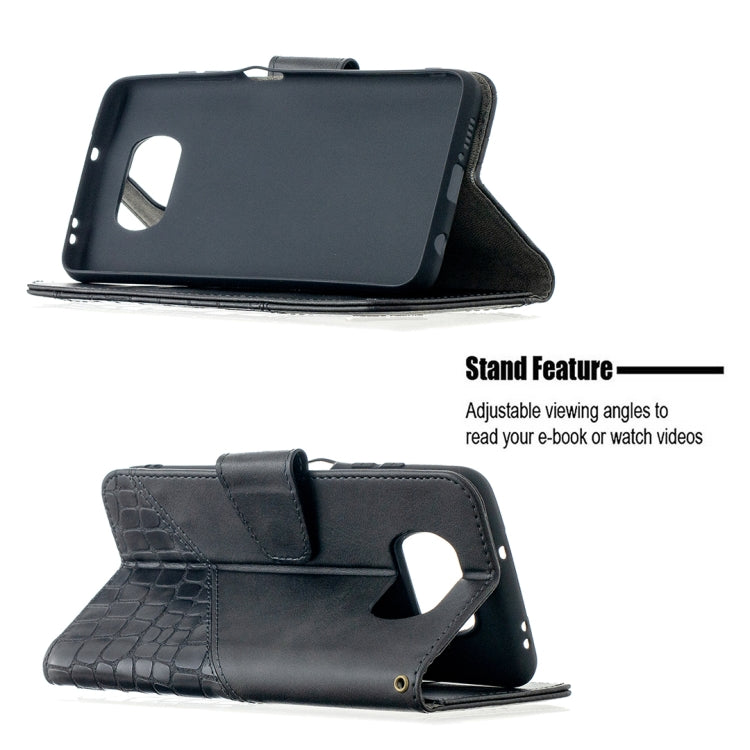 Matching Color Crocodile Texture Horizontal Flip PU Leather Case with Wallet & Holder & Card Slots, For Xiaomi Mi Poco X3