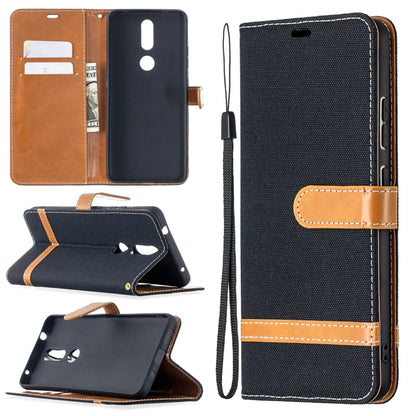 Color Matching Denim Texture Leather Case with Holder & Card Slots & Wallet & Lanyard, For Nokia 2.4, For Nokia 3.4