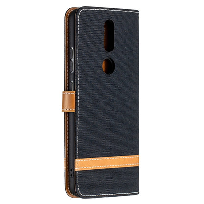 Color Matching Denim Texture Leather Case with Holder & Card Slots & Wallet & Lanyard, For Nokia 2.4, For Nokia 3.4