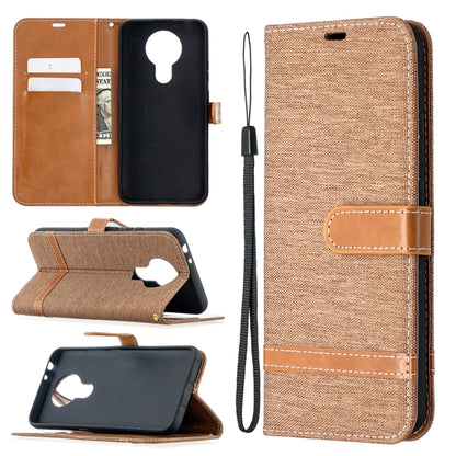 Color Matching Denim Texture Leather Case with Holder & Card Slots & Wallet & Lanyard, For Nokia 2.4, For Nokia 3.4