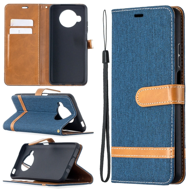 Color Matching Denim Texture Leather Case with Holder & Card Slots & Wallet & Lanyard, For Xiaomi Mi 10T / 10 Pro 5G, For Xiaomi Mi 10T Lite 5G