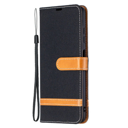 Color Matching Denim Texture Leather Case with Holder & Card Slots & Wallet & Lanyard, For Xiaomi Mi Poco X3
