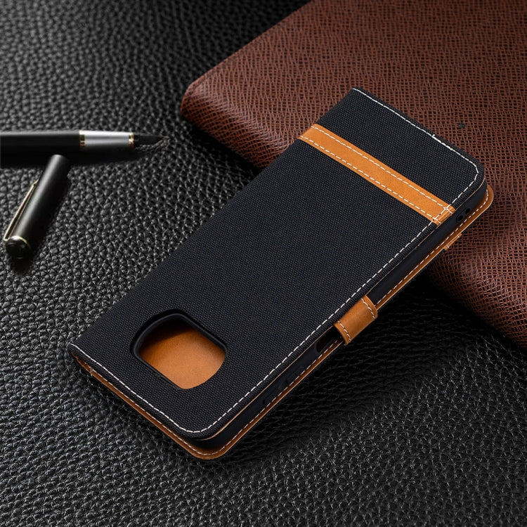 Color Matching Denim Texture Leather Case with Holder & Card Slots & Wallet & Lanyard, For Xiaomi Mi Poco X3