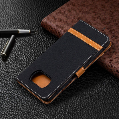 Color Matching Denim Texture Leather Case with Holder & Card Slots & Wallet & Lanyard, For Xiaomi Mi Poco X3