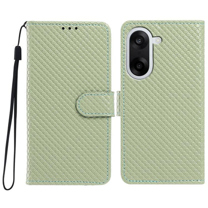 Mirrored Buckle Vegan Leather Phone Case with Small Black Cord, For OnePlus Nord CE5 5G Global, For OnePlus Ace 5