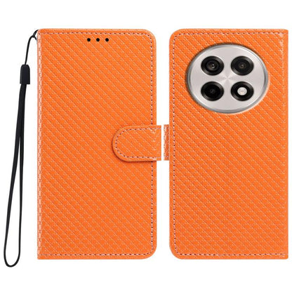 Mirrored Buckle Vegan Leather Phone Case with Small Black Cord, For OnePlus Nord CE5 5G Global, For OnePlus Ace 5