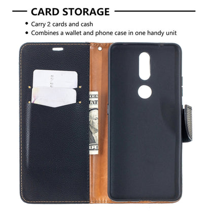 Litchi Texture Pure Color Horizontal Flip Leather Case with Holder & Card Slots & Wallet & Lanyard, For Nokia 2.4, For Nokia 3.4