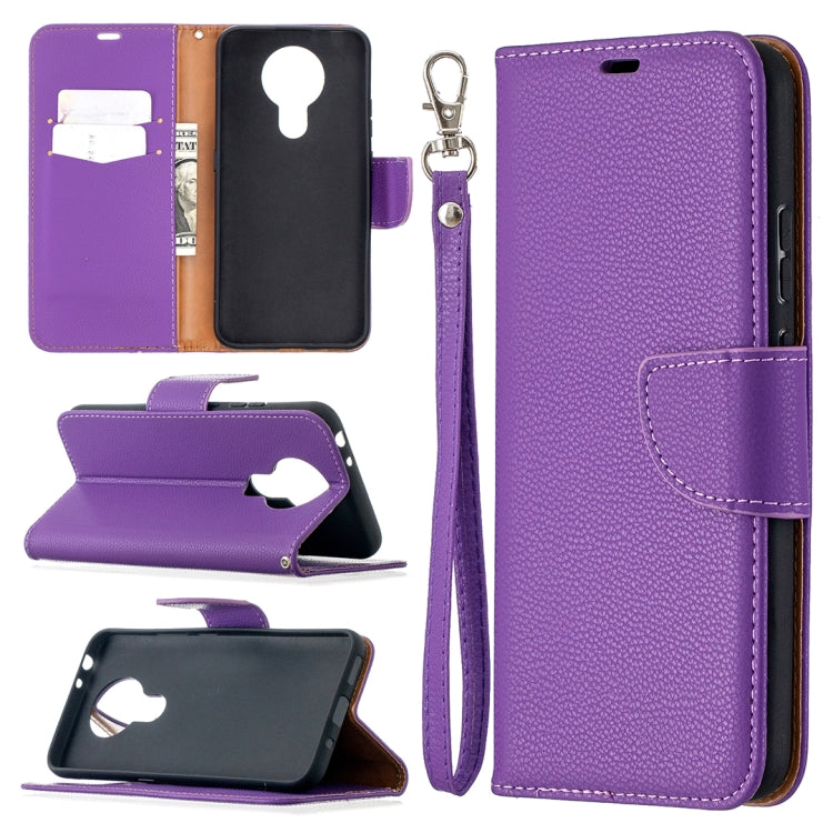 Litchi Texture Pure Color Horizontal Flip Leather Case with Holder & Card Slots & Wallet & Lanyard, For Nokia 2.4, For Nokia 3.4