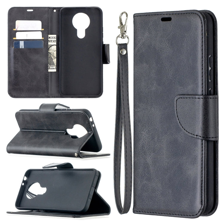 Retro Lambskin Texture Pure Color Horizontal Flip PU Leather Case with Holder & Card Slots & Wallet & Lanyard, For Nokia 3.4