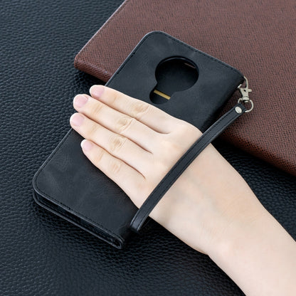 Retro Lambskin Texture Pure Color Horizontal Flip PU Leather Case with Holder & Card Slots & Wallet & Lanyard, For Nokia 3.4