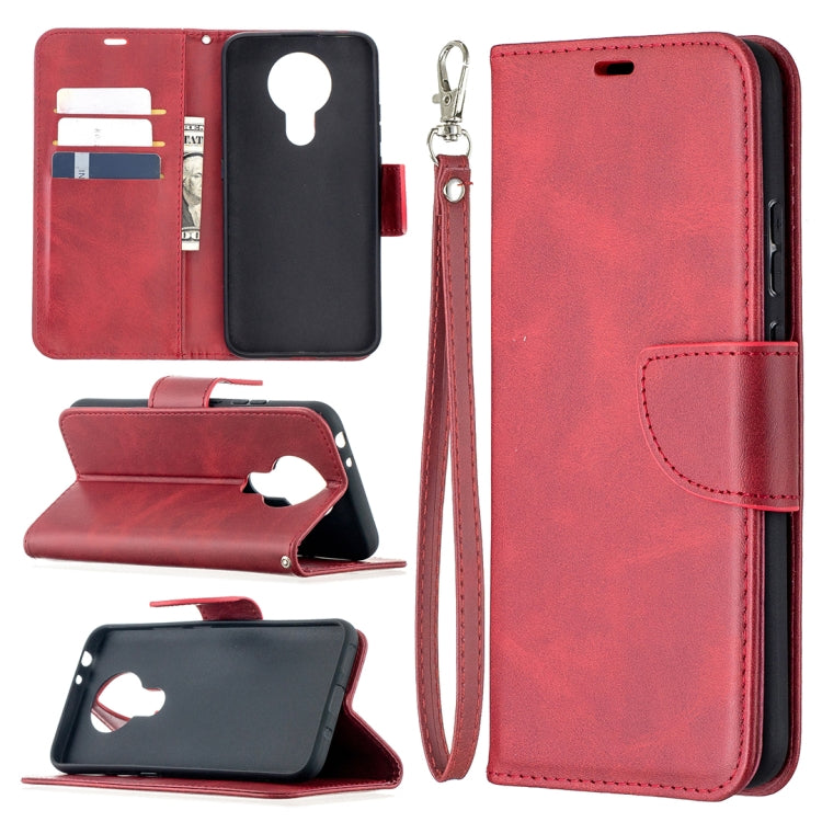Retro Lambskin Texture Pure Color Horizontal Flip PU Leather Case with Holder & Card Slots & Wallet & Lanyard, For Nokia 3.4
