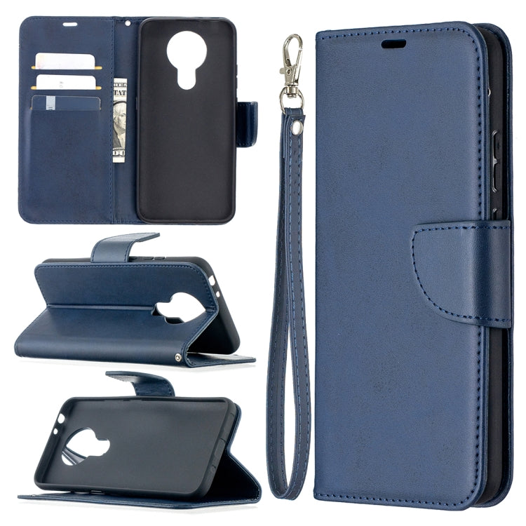 Retro Lambskin Texture Pure Color Horizontal Flip PU Leather Case with Holder & Card Slots & Wallet & Lanyard, For Nokia 3.4