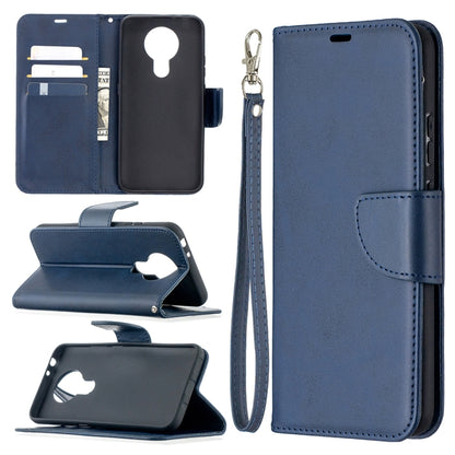 Retro Lambskin Texture Pure Color Horizontal Flip PU Leather Case with Holder & Card Slots & Wallet & Lanyard, For Nokia 3.4