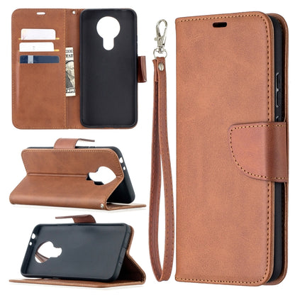Retro Lambskin Texture Pure Color Horizontal Flip PU Leather Case with Holder & Card Slots & Wallet & Lanyard, For Nokia 3.4
