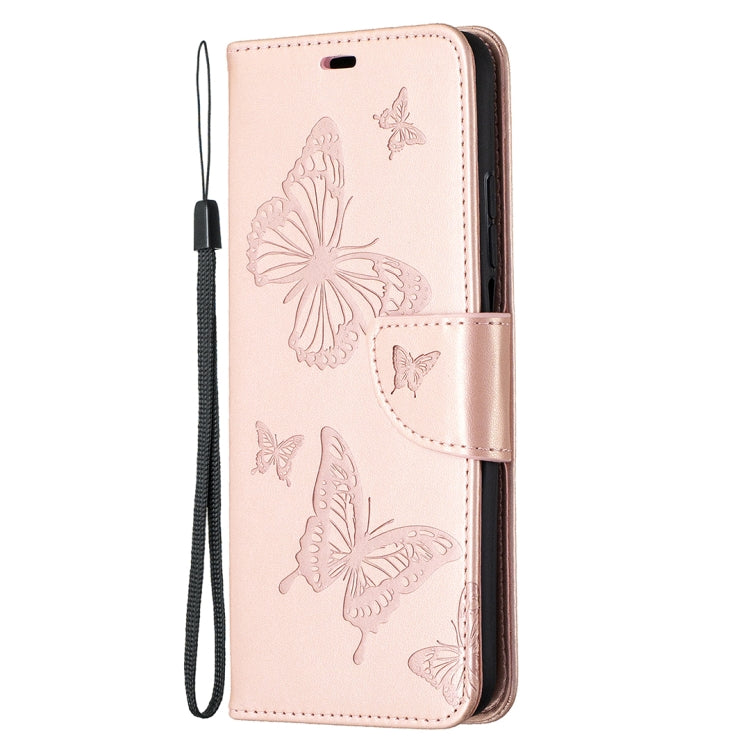 Two Butterflies Embossing Pattern Horizontal Flip Leather Case with Holder & Card Slot & Wallet & Lanyard, For Xiaomi Mi 10T 5G, For Xiaomi Mi 10T Lite 5G, For Xiaomi Poco X3, For Nokia 2.4
