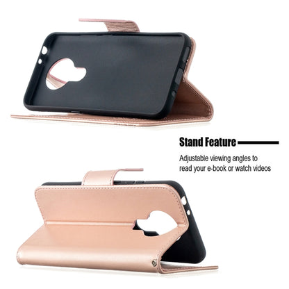 Two Butterflies Embossing Pattern Horizontal Flip Leather Case with Holder & Card Slot & Wallet & Lanyard, For Nokia 3.4