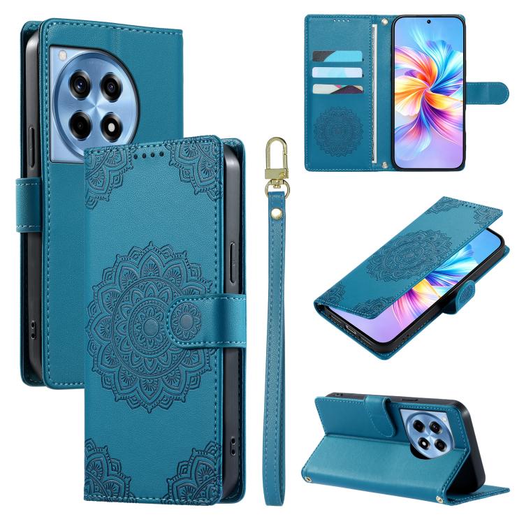 Totem Embossed Magnetic Closure Vegan Leather Phone Case with Strap, For OnePlus 12R, For OnePlus Nord N30, For OnePlus Nord CE 3 Lite