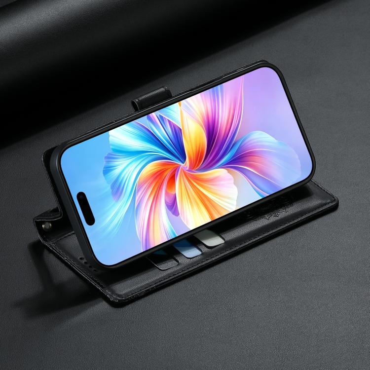 Totem Embossed Magnetic Closure Vegan Leather Phone Case with Strap, For OnePlus Ace 2V