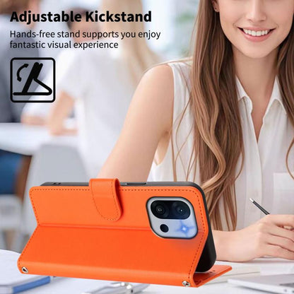 Happy Heart Pattern Magnetic Closure Vegan Leather Phone Case with Wrist Strap, For OnePlus 13T 5G, For OnePlus 13R / Ace 5 Pro 5G
