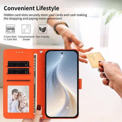 Happy Heart Pattern Magnetic Closure Vegan Leather Phone Case with Wrist Strap, For OnePlus Turbo 6X Pro 5G, For OnePlus Nord CE6 Lite