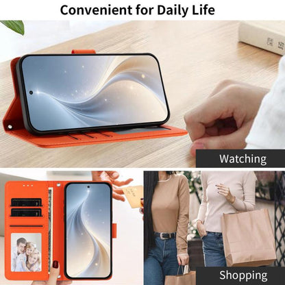 Happy Heart Pattern Magnetic Closure Vegan Leather Phone Case with Wrist Strap, For OnePlus Turbo 6X Pro 5G, For OnePlus Nord CE6 Lite