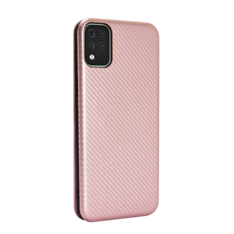 Carbon Fiber Texture Magnetic Horizontal Flip TPU + PC + PU Leather Case with Card Slot, For LG K42, For OPPO Realme V5 / Realme Q2, For Wiko View5 Plus, For Huawei P Smart 2021 / Y7A