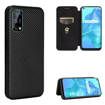 Carbon Fiber Texture Magnetic Horizontal Flip TPU + PC + PU Leather Case with Card Slot, For LG K42, For OPPO Realme V5 / Realme Q2, For Wiko View5 Plus, For Huawei P Smart 2021 / Y7A