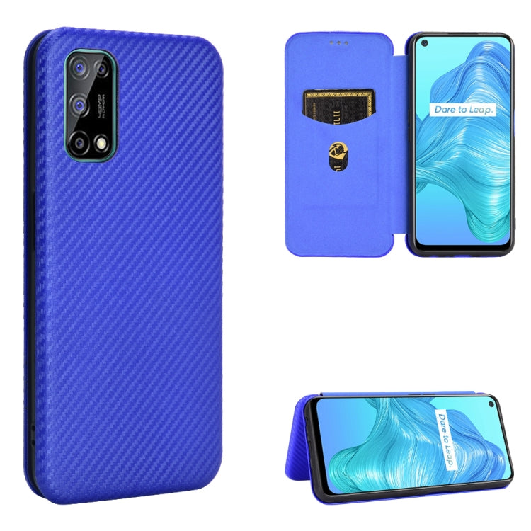 Carbon Fiber Texture Magnetic Horizontal Flip TPU + PC + PU Leather Case with Card Slot, For LG K42, For OPPO Realme V5 / Realme Q2, For Wiko View5 Plus, For Huawei P Smart 2021 / Y7A